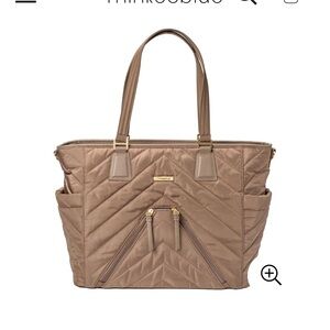 New with tags MinkeeBlue  Puffer Madison Bag with lunch and shoe bag